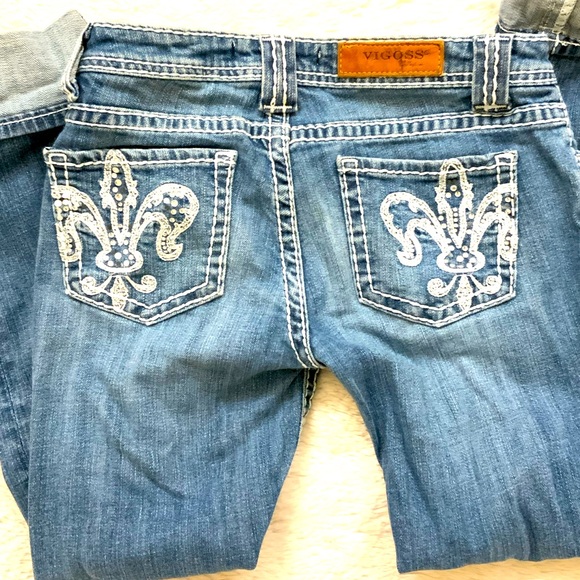 Vigoss fit cropped embellished jeans size 26 - Picture 4 of 5